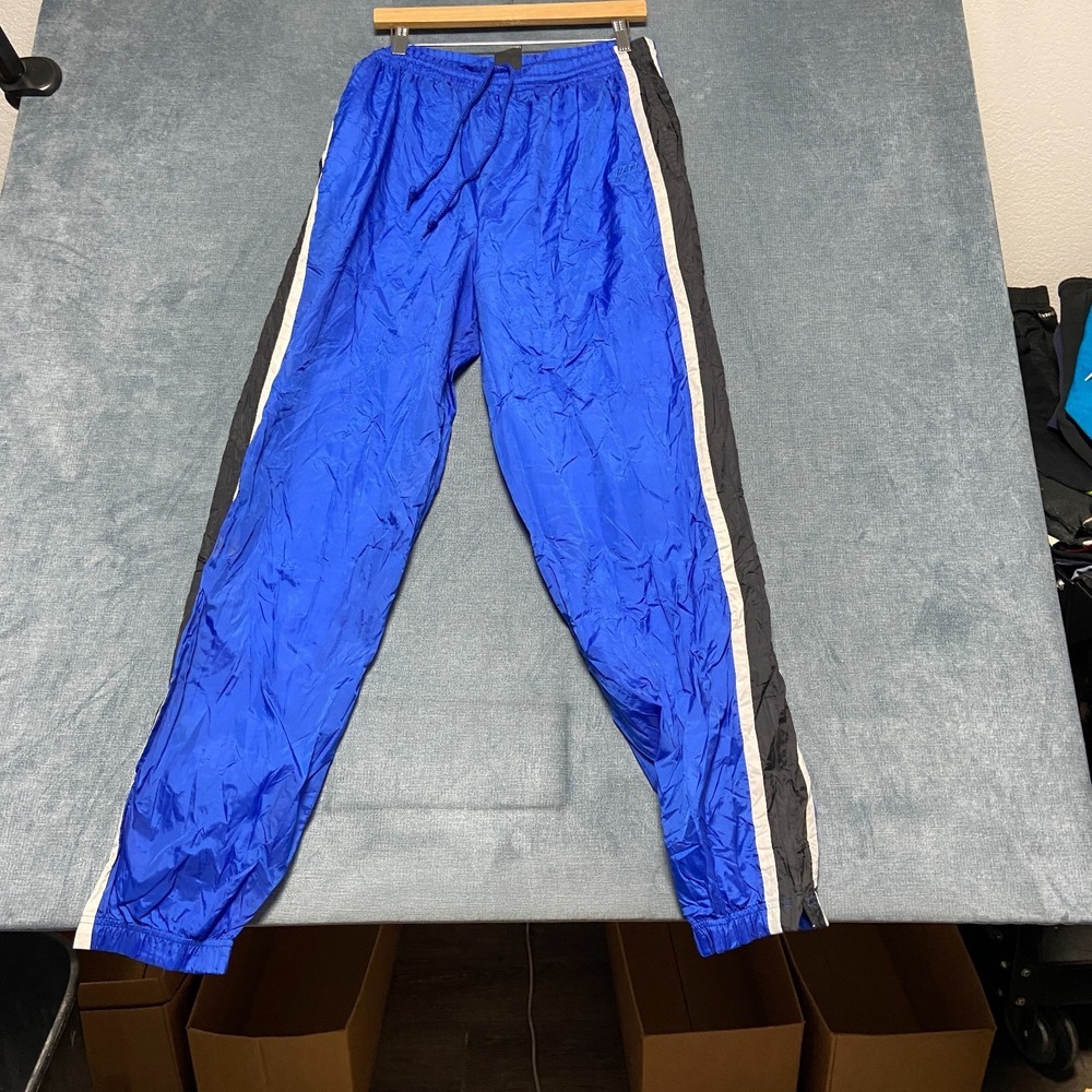 JCPenney USA Jogger Pants Mens Large Royal Blue Straight Leg Drawstring Waist
